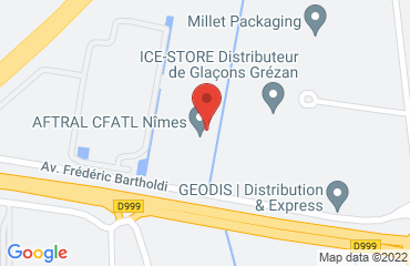 Lieu de stages AFTRAL NIMES sur la carte de Nimes