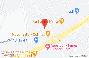 Lieu de stages CAMPANILE sur la carte de Nimes