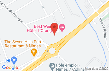 Lieu de stages BEST WESTERN L'ORANGERIE sur la carte de Nimes