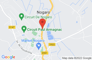 Lieu de stages SOLENCA sur la carte de Nogaro