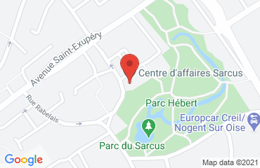 Lieu de stages CENTRE D'AFFAIRES SARCUS STAGE AEM sur la carte de Nogent-sur-Oise