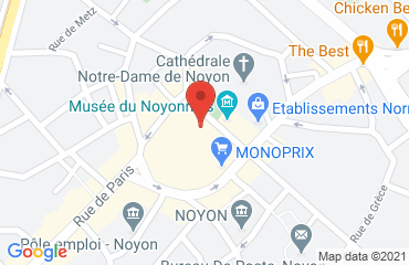 Lieu de stages Hôtel Le Cèdre sur la carte de Noyon