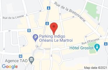 Lieu de stages HOTEL D'ORLEANS sur la carte de Orléans