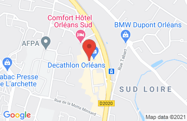 Lieu de stages COMFORT HOTEL ORLÉANS SUD sur la carte de Orléans