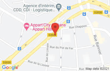 Lieu de stages ORLEANS UDEL PERMIS A POINTS sur la carte de Orléans