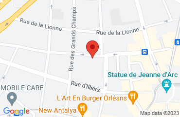 Lieu de stages Résidence Jeunes Colombier sur la carte de Orléans