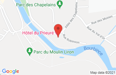 Lieu de stages HOTEL DU PRIEURE sur la carte de Paray-le-Monial