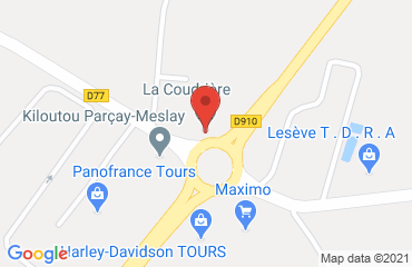 Lieu de stages AFTRAL TOURS sur la carte de Parçay-Meslay