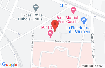 Lieu de stages CENTRE FIAP JEAN MONNET sur la carte de Paris