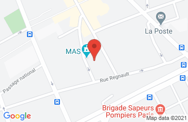 Lieu de stages CENTRE MAS sur la carte de Paris