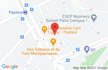 Lieu de stages Ecole de Conduite Parisienne sur la carte de Paris