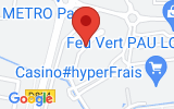Plan Google Stage recuperation de points Lons 64140, Rue de strasbourg