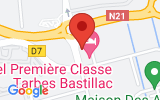 Plan Google Stage recuperation de points Tarbes 65000, 1 Rue Morane Saulnier