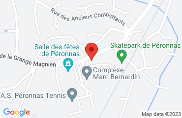 Lieu de stages COMPLEXE MARC BERNARDIN sur la carte de Péronnas