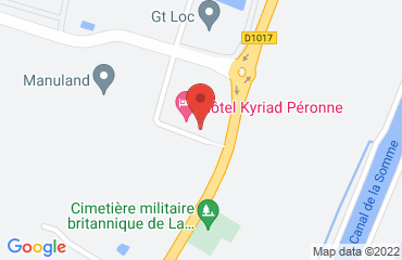 Lieu de stages Hôtel Campanile Peronne sur la carte de Péronne