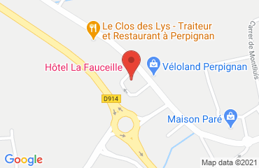 Lieu de stages HOTEL LA FAUCEILLE sur la carte de Perpignan