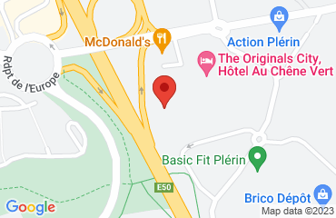 Lieu de stages Hotel Au Chêne Vert sur la carte de Plérin