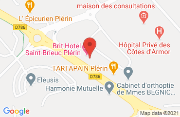 Lieu de stages BRIT HOTEL ST BRIEUC PLERIN sur la carte de Plérin