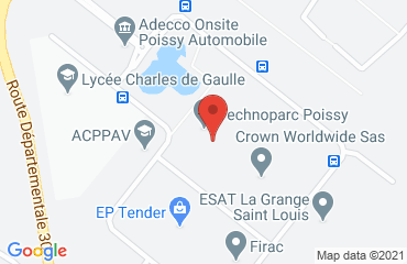 Lieu de stages SEMAP  Technoparc Poissy sur la carte de Poissy