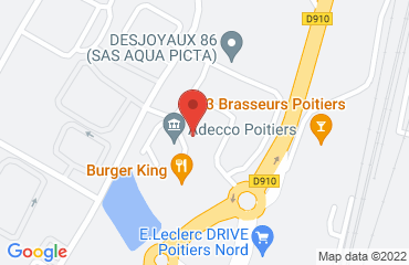 Lieu de stages LE PATIO sur la carte de Poitiers