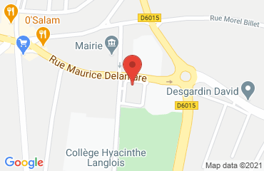 Lieu de stages Salle Ambroise Croizat sur la carte de Pont-de-L'Arche