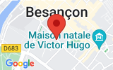 Plan Google Stage recuperation de points Besançon 25000, 20 Rue Mégevand