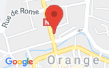 Plan Google Stage recuperation de points Orange 84100, 86 Avenue de l'Arc de Triomphe