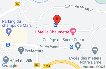 Lieu de stages Hotel La Chaumette sur la carte de Privas