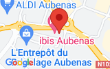 Plan Google Stage recuperation de points Aubenas 07200, 42 Route de Montélimar