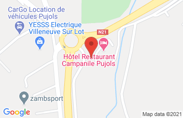 Lieu de stages CAMPANILE sur la carte de Pujols