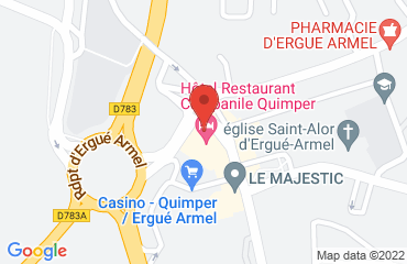 Lieu de stages Hotel Campanile Quimper sur la carte de Quimper