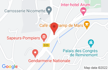 Lieu de stages HOTEL ARUM sur la carte de Remiremont