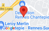 Plan Google Stage recuperation de points Chantepie 35135, 20 Rue des Loges