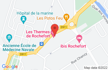 Lieu de stages HOTEL LES REMPARTS sur la carte de Rochefort