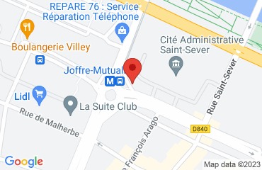 Lieu de stages AUTO ECOLE LE BON SENS sur la carte de Rouen