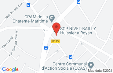 Lieu de stages LE TOUCAN sur la carte de Royan