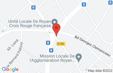 Lieu de stages LE TOUCAN sur la carte de Royan