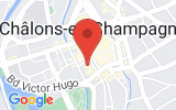 Plan Google Stage recuperation de points Châlons-en-Champagne 51000, 24 Place de la République