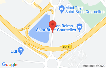 Lieu de stages Blue Hotel Reims sur la carte de Saint-Brice-Courcelles