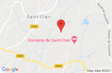 Lieu de stages DOMAINE SAINT CLAIR sur la carte de Saint-Clair