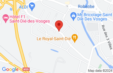 Lieu de stages CAMPANILE sur la carte de Saint-Dié-des-Vosges