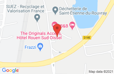 Lieu de stages Inter-Hotel Oissel sur la carte de Saint-Étienne-du-Rouvray