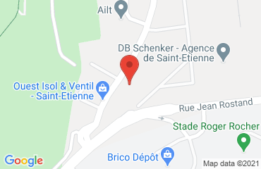 Lieu de stages AFTRAL sur la carte de Saint-Étienne