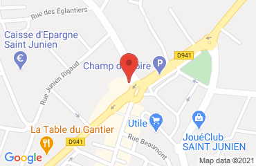 Lieu de stages INTER HOTEL LE BŒUF ROUGE sur la carte de Saint-Junien