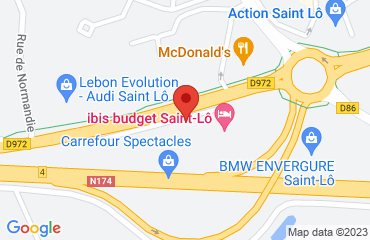 Lieu de stages INTER-HOTEL sur la carte de Saint-Lô