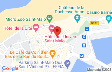 Lieu de stages Hôtel de l'univers sur la carte de Saint-Malo