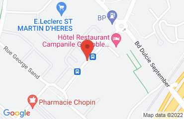 Lieu de stages HÔTEL CAMPANILE sur la carte de Saint-Martin-d'Hères