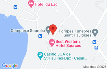 Lieu de stages Best western Hôtel Sourceo sur la carte de Saint-Paul-lès-Dax