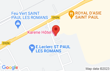 Lieu de stages Hôtel Karène sur la carte de Saint-Paul-lès-Romans