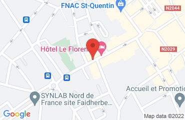 Lieu de stages Hôtel Le Florence sur la carte de Saint-Quentin
